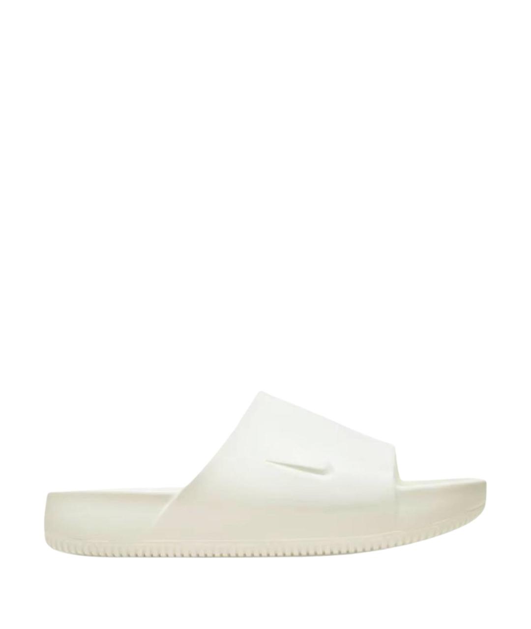 NIKE Белые резиновые шлепанцы, фото 1