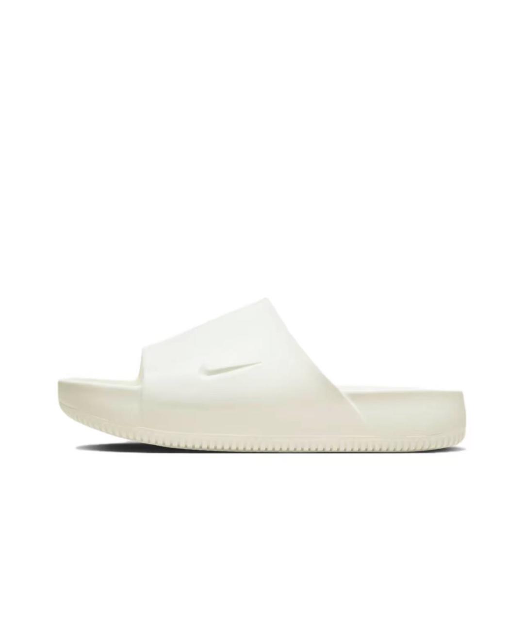 NIKE Белые резиновые шлепанцы, фото 5