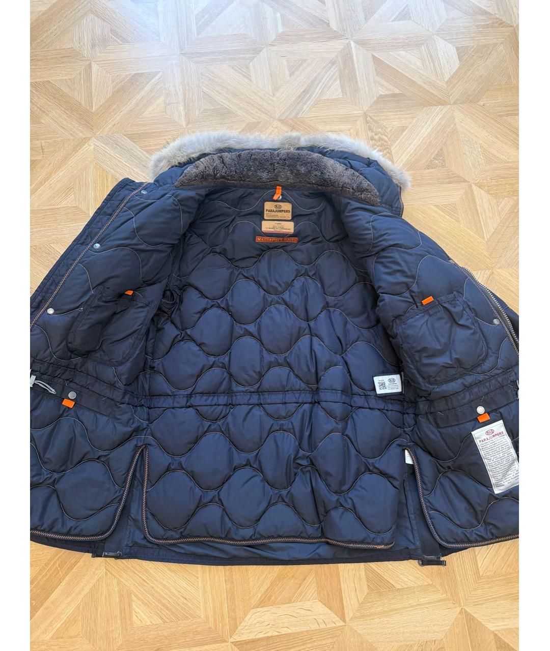 PARAJUMPERS Темно-синяя полиамидовая куртка, фото 4