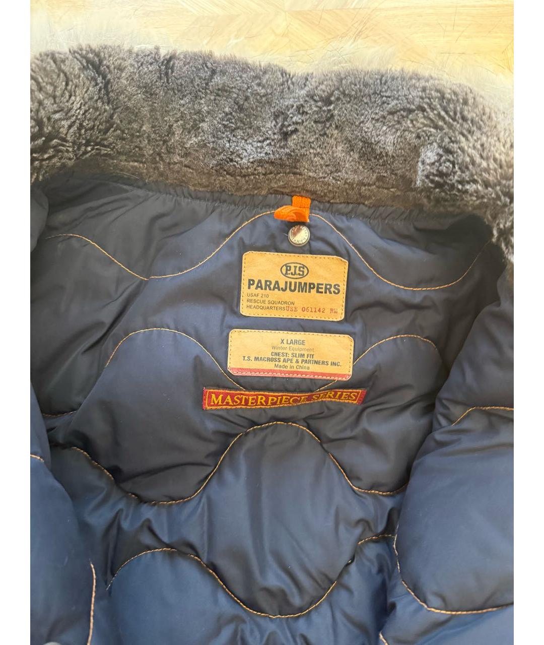 PARAJUMPERS Темно-синяя полиамидовая куртка, фото 3