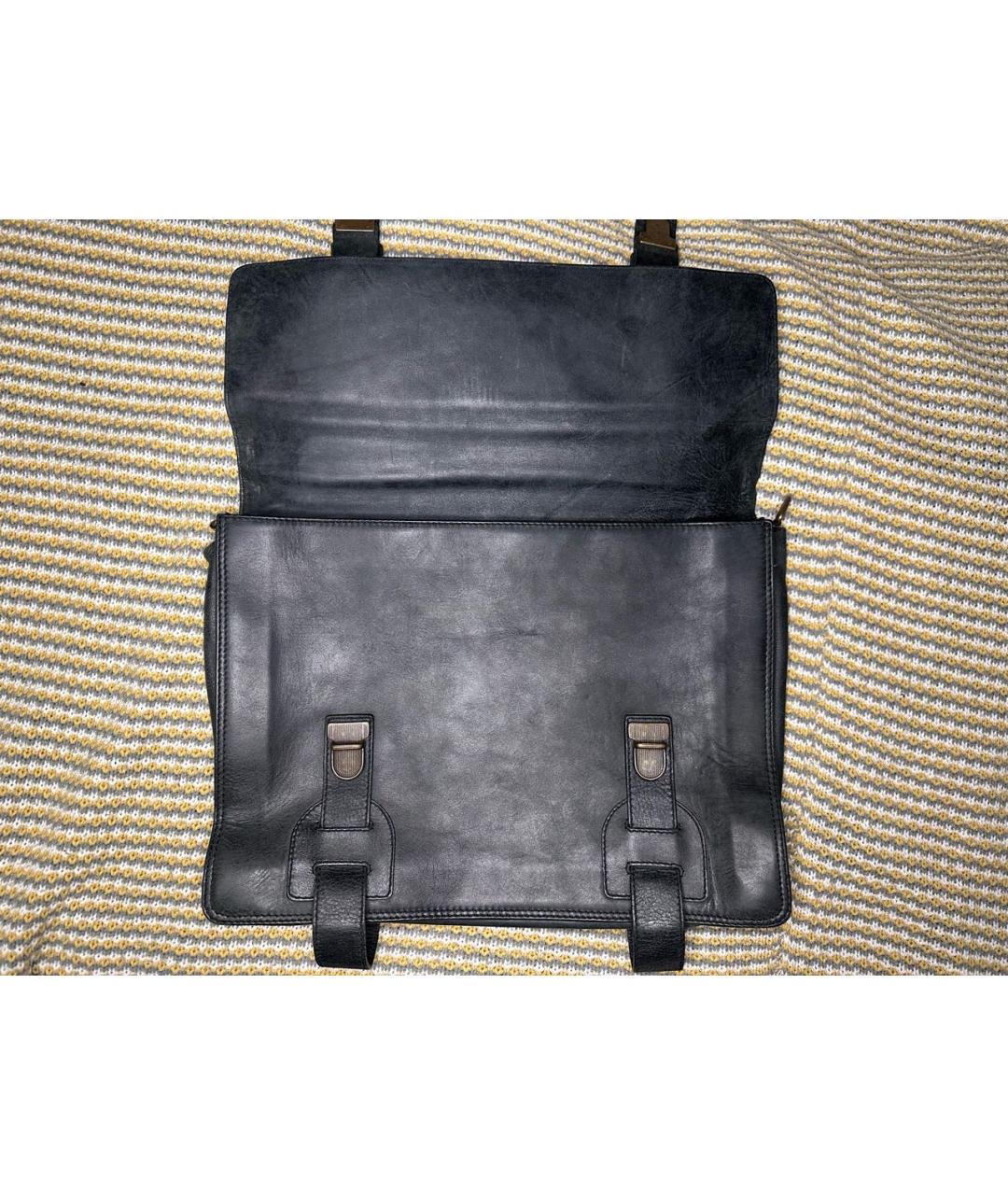 TIMBERLAND Серый кожаный портфель, фото 6