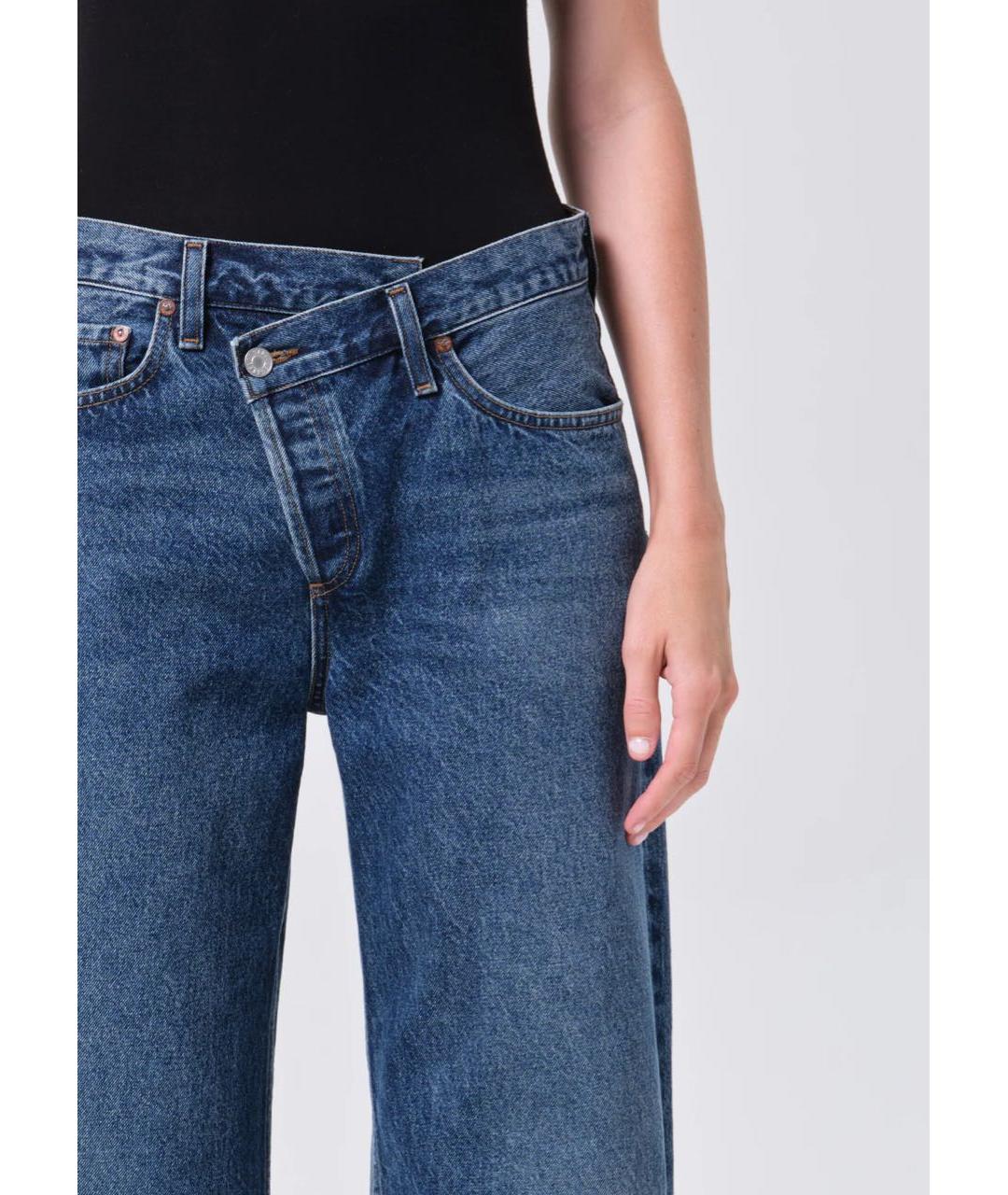 AGOLDE Темно-синие хлопковые прямые джинсы, фото 8