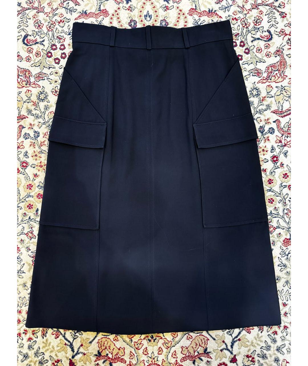 CHLOE Темно-синяя ацетатная юбка макси, фото 2