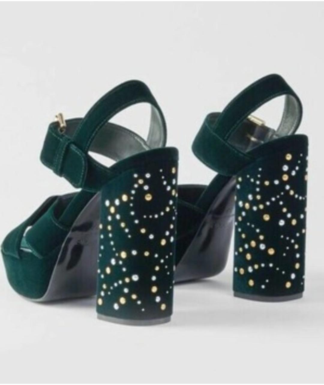 MAJE Зеленые босоножки, фото 5