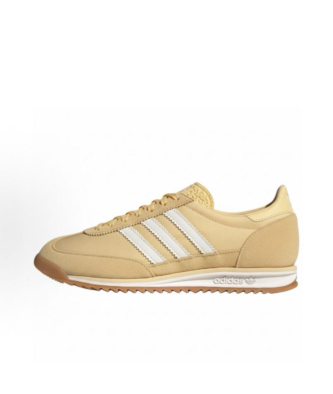 ADIDAS Бежевые текстильные кроссовки, фото 2