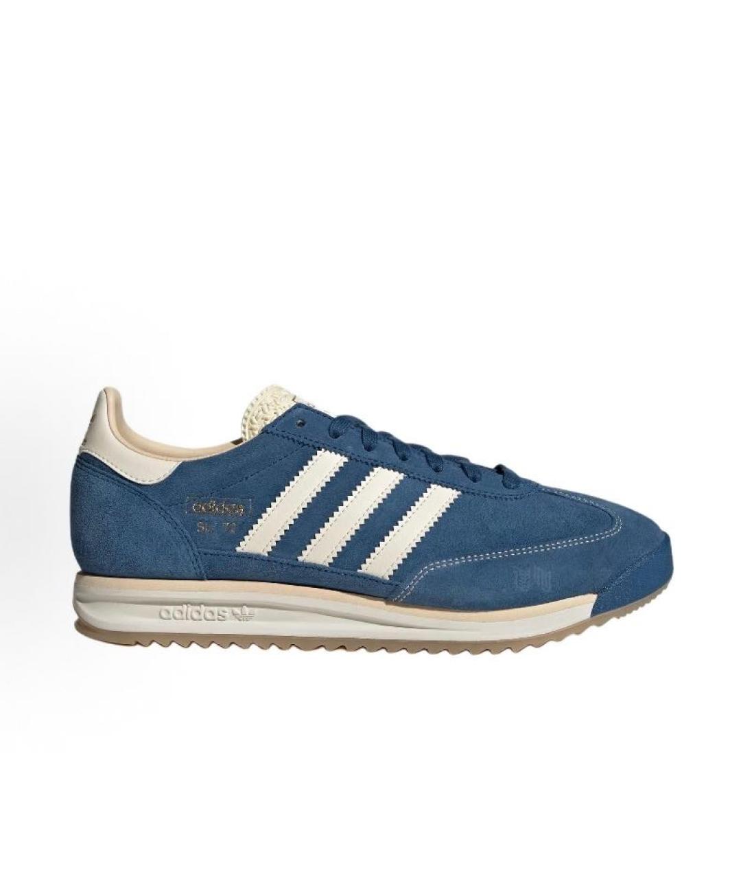 ADIDAS Синие замшевые кроссовки, фото 6