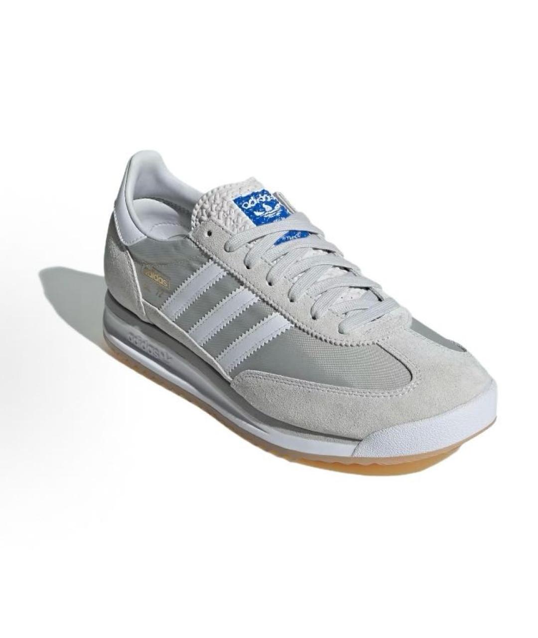 ADIDAS Серые текстильные кроссовки, фото 3