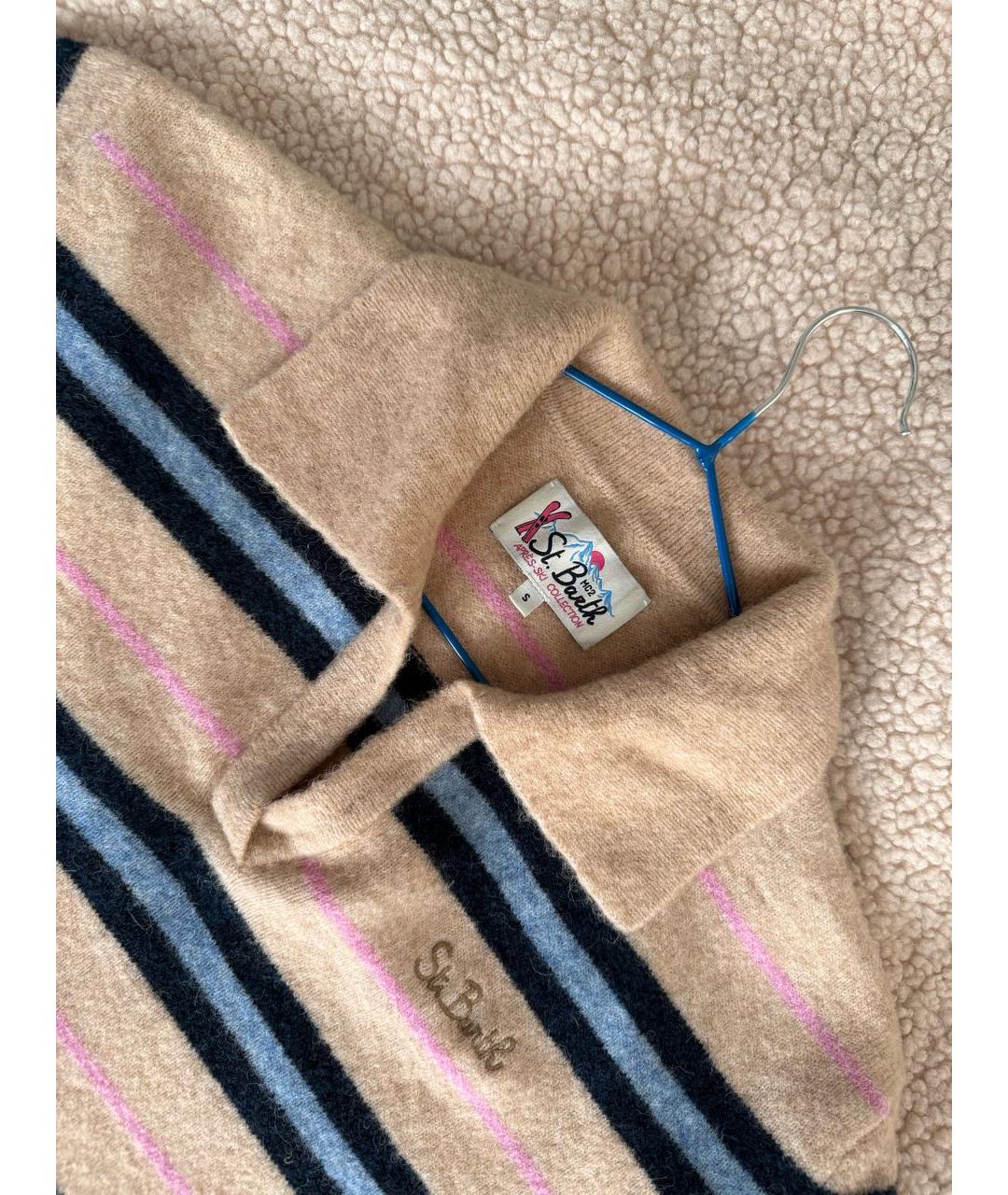 MC2 SAINT BARTH Бежевый шерстяной джемпер / свитер, фото 3