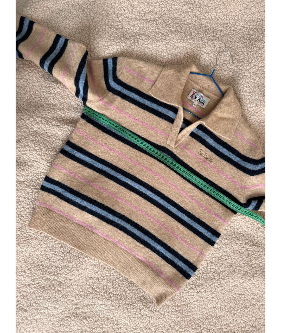 MC2 SAINT BARTH Бежевый шерстяной джемпер / свитер, фото 7