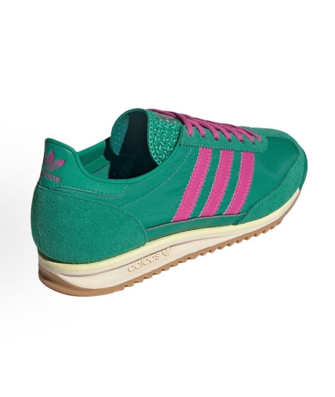 ADIDAS Зеленые текстильные кроссовки, фото 3