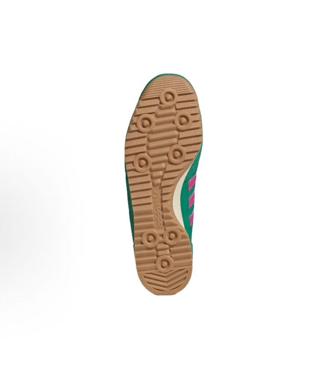 ADIDAS Зеленые текстильные кроссовки, фото 5