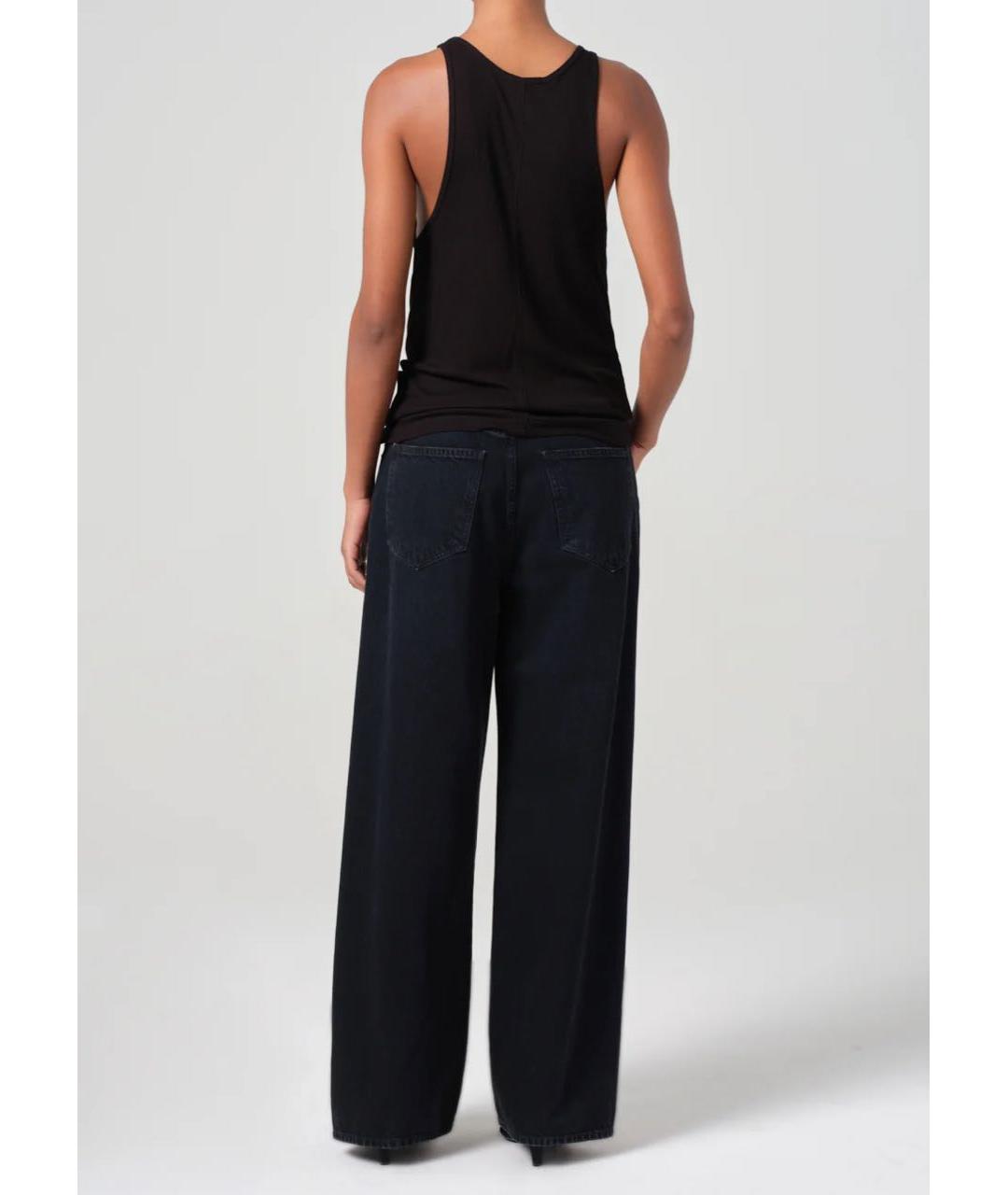 AGOLDE Черные хлопковые прямые джинсы, фото 5