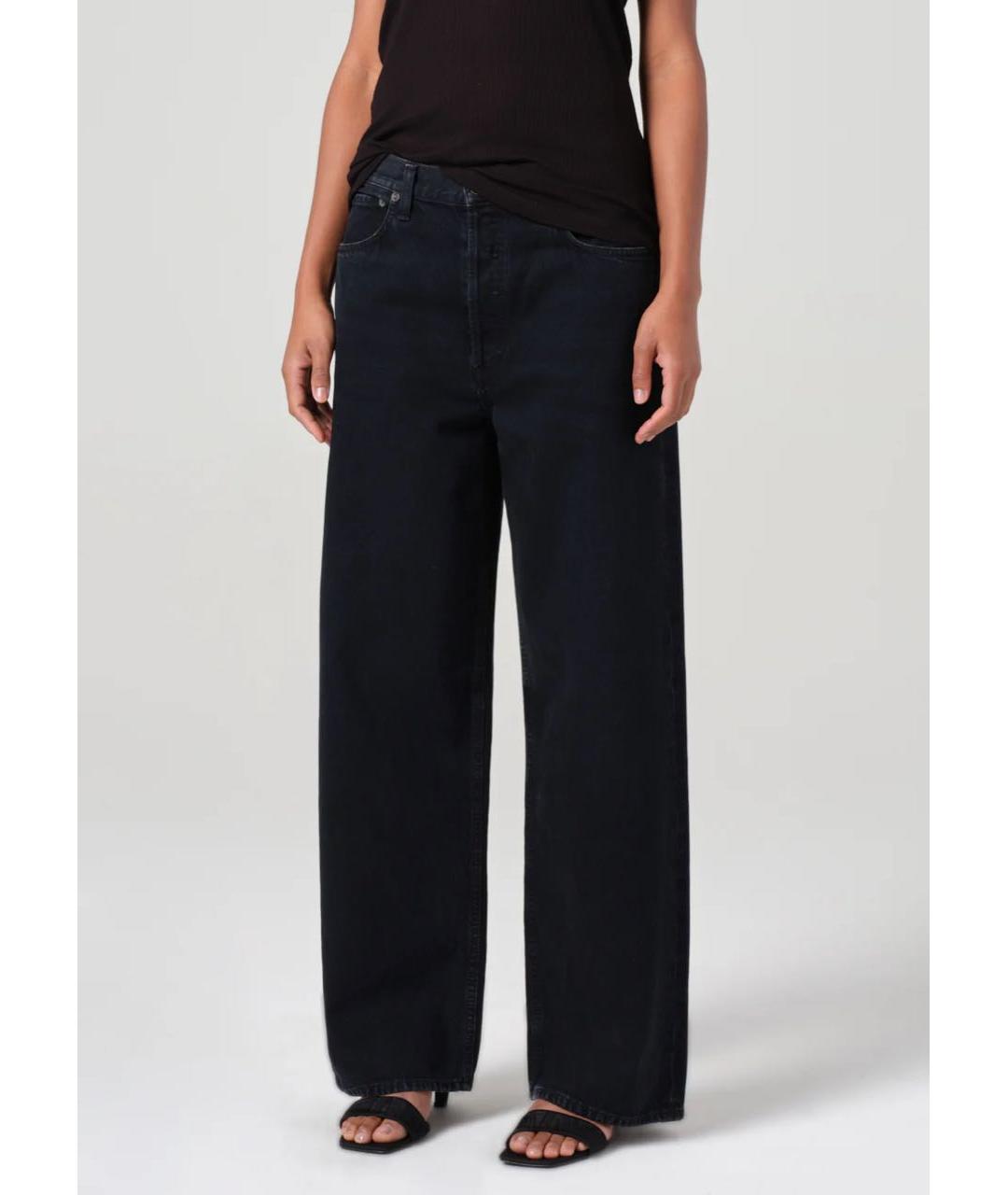 AGOLDE Черные хлопковые прямые джинсы, фото 6