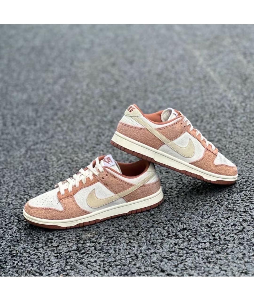 NIKE Бежевые замшевые низкие кроссовки / кеды, фото 4