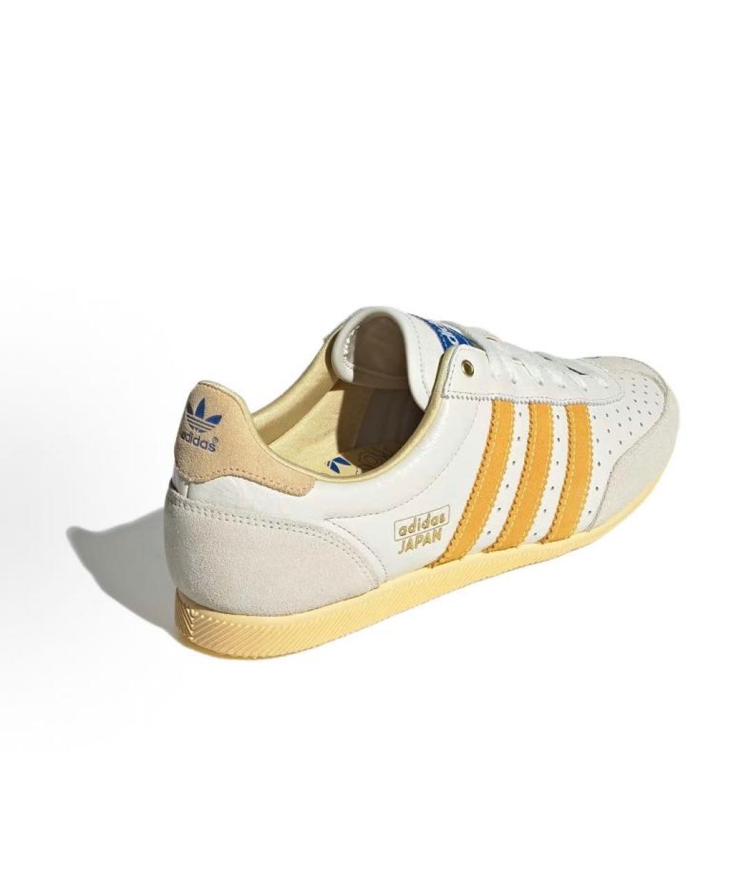 ADIDAS Бежевые кожаные кроссовки, фото 4