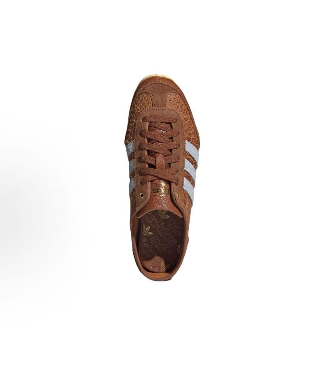 ADIDAS Коричневые кожаные кроссовки, фото 5