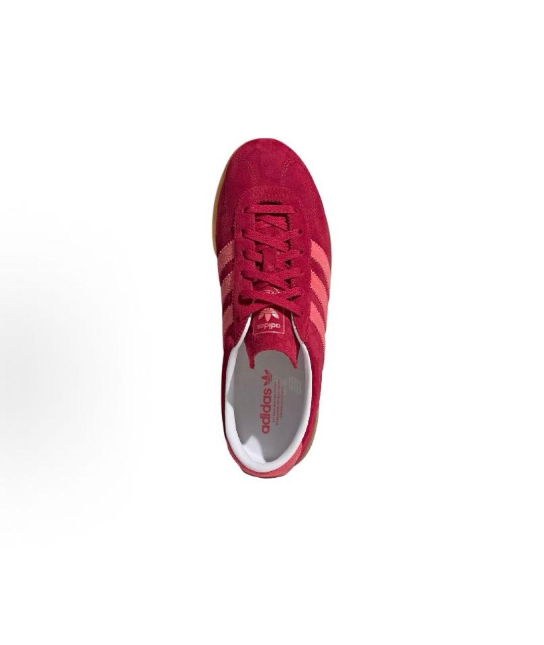 ADIDAS Красные замшевые кроссовки, фото 3