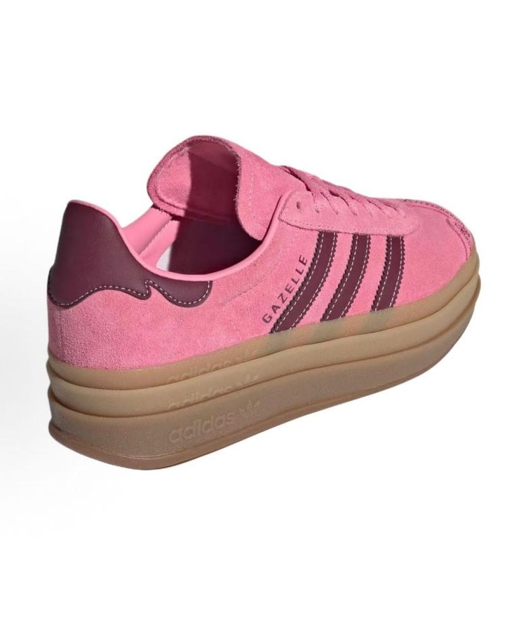 ADIDAS Розовые замшевые кроссовки, фото 4