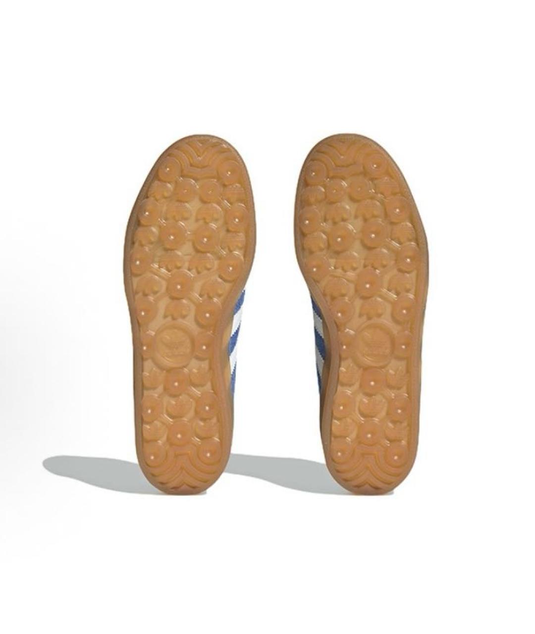 ADIDAS Голубые замшевые кроссовки, фото 6