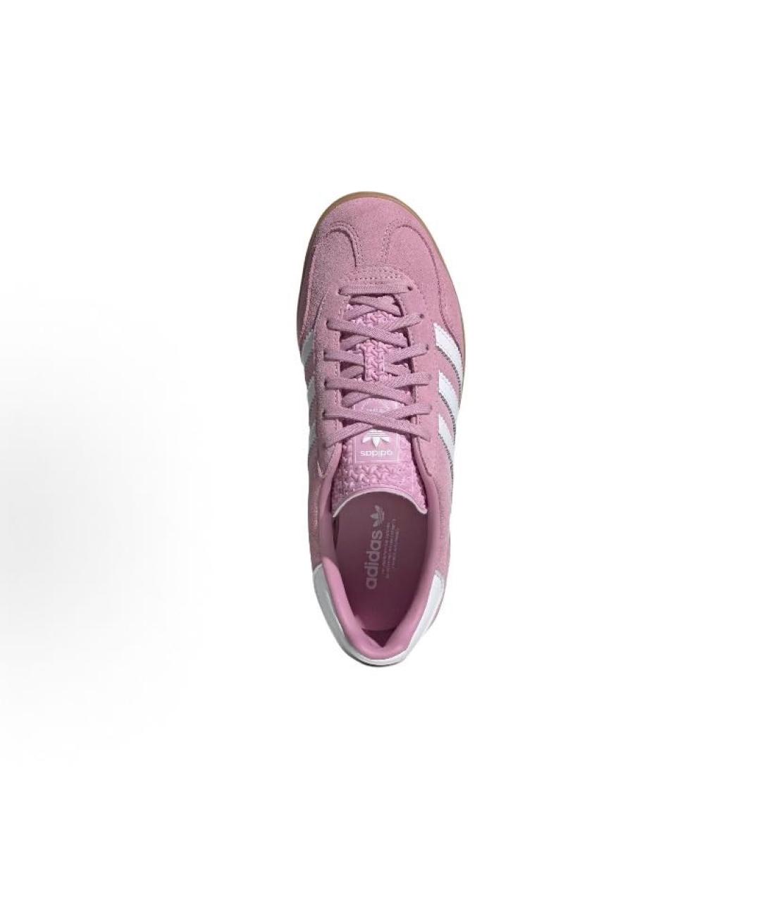 ADIDAS Розовые замшевые кроссовки, фото 5