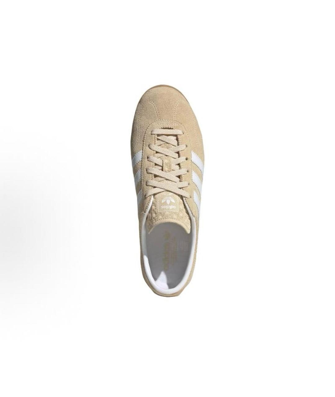 ADIDAS Бежевые замшевые кроссовки, фото 5