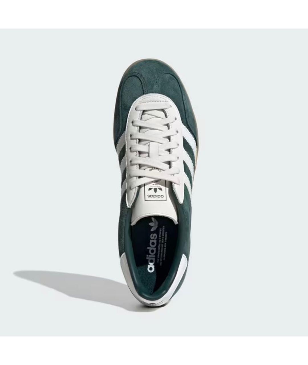 ADIDAS Зеленые замшевые кроссовки, фото 2