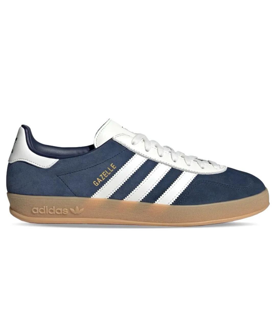 ADIDAS Синие замшевые кроссовки, фото 6