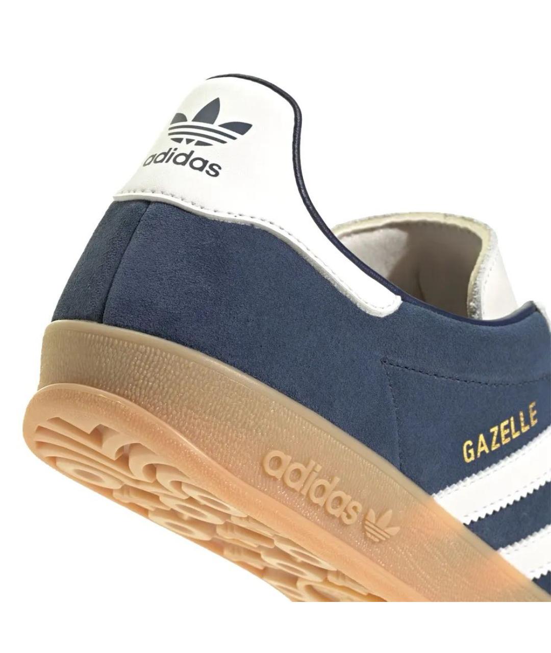 ADIDAS Синие замшевые кроссовки, фото 4