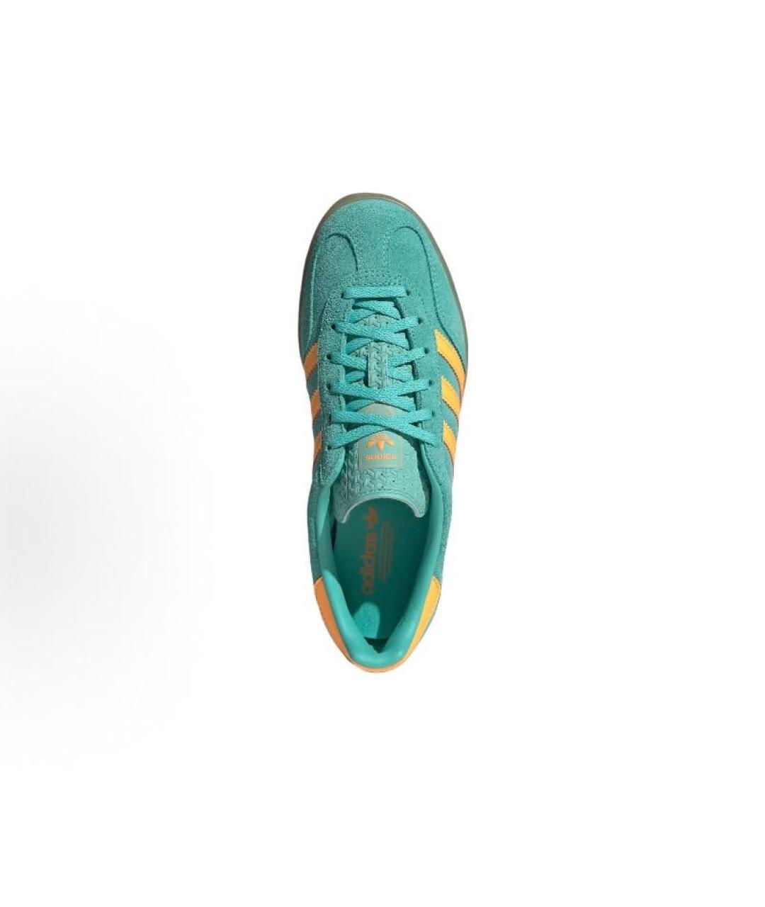 ADIDAS Бирюзовые замшевые кроссовки, фото 3