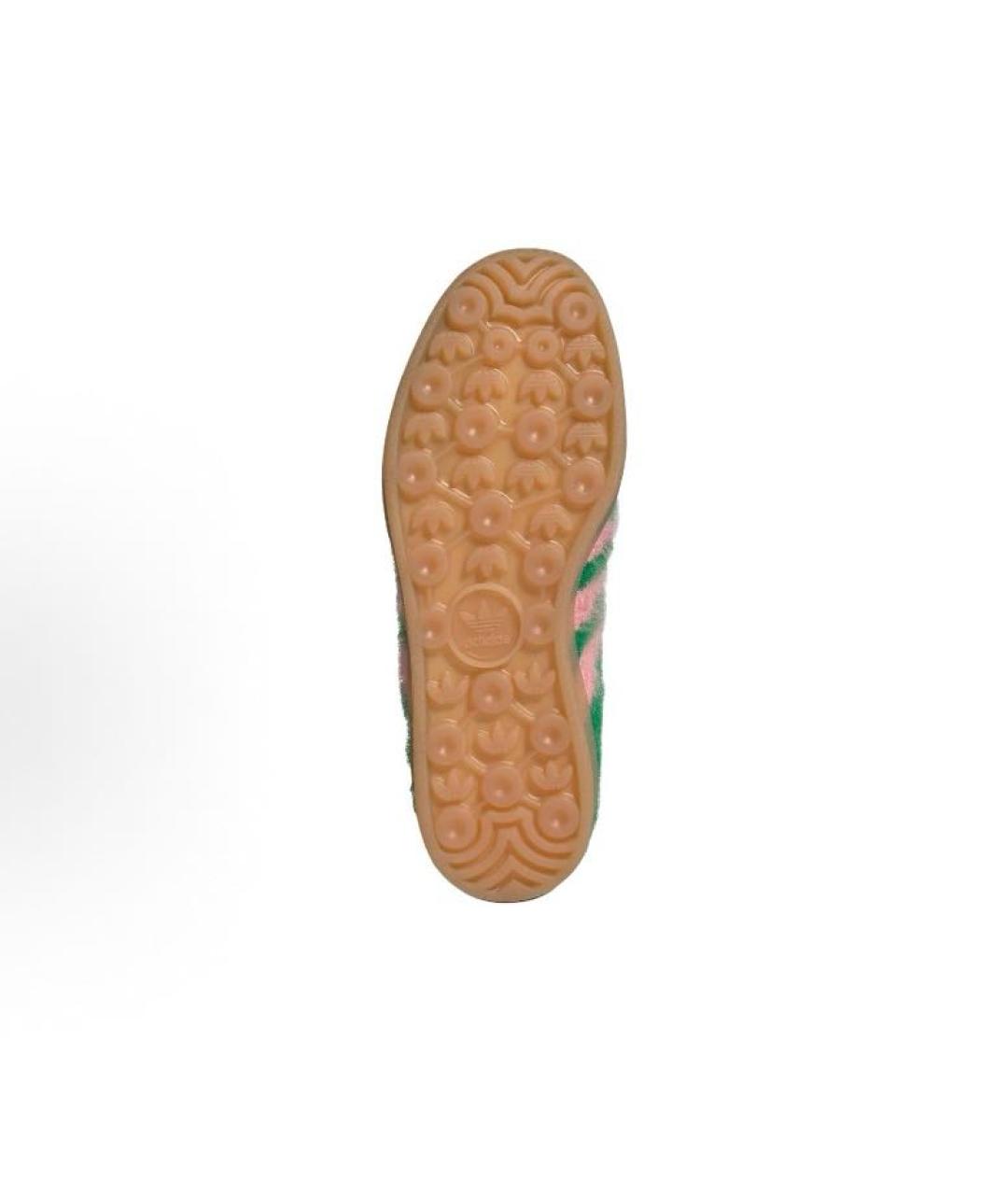 ADIDAS Зеленые текстильные кроссовки, фото 4