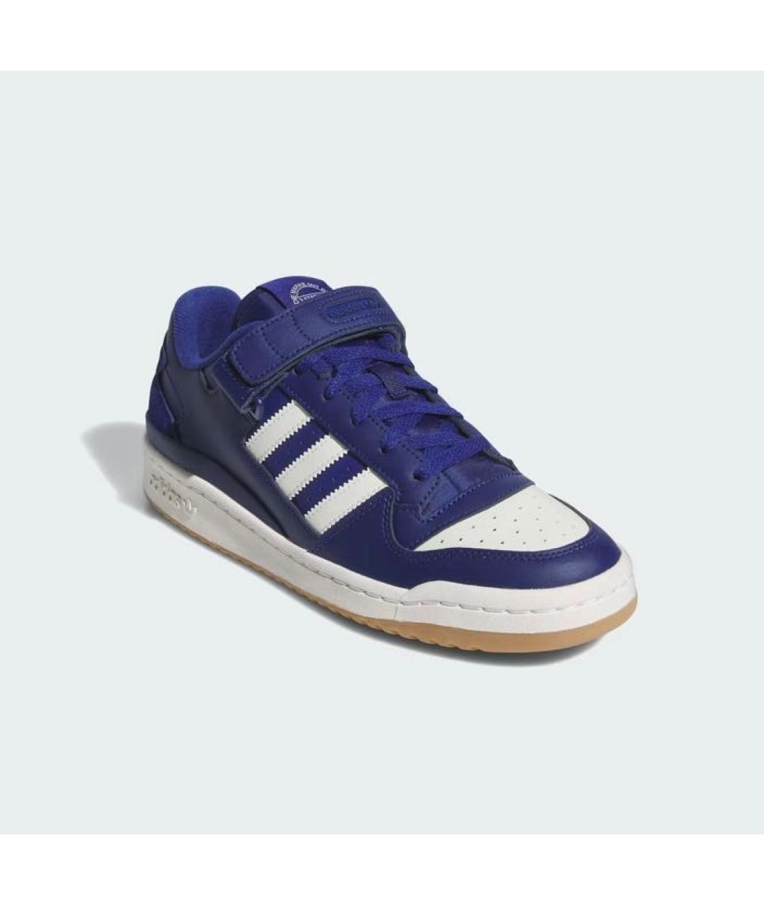 ADIDAS Темно-синие кожаные кроссовки, фото 3