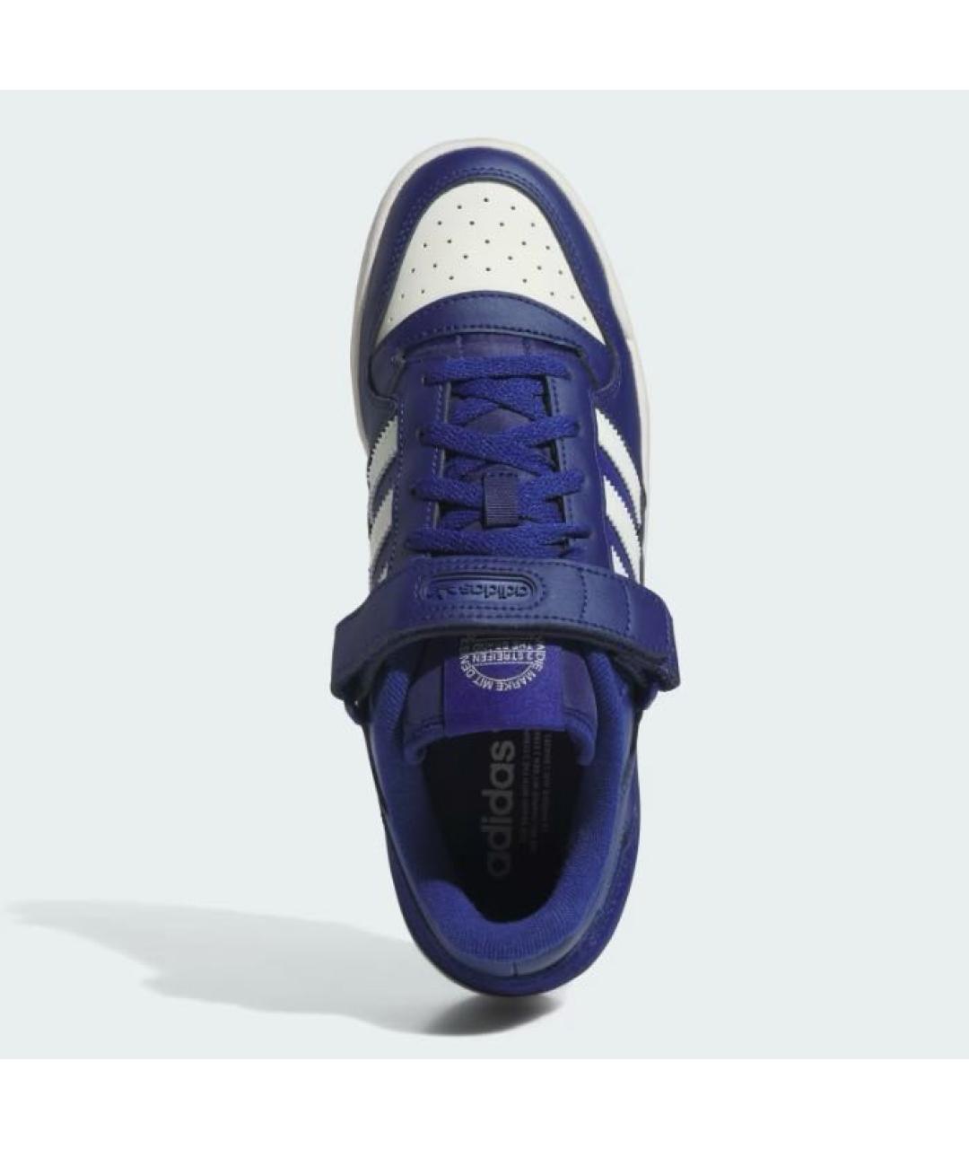 ADIDAS Темно-синие кожаные кроссовки, фото 2