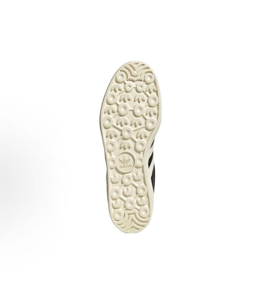 ADIDAS Черные кожаные кроссовки, фото 4