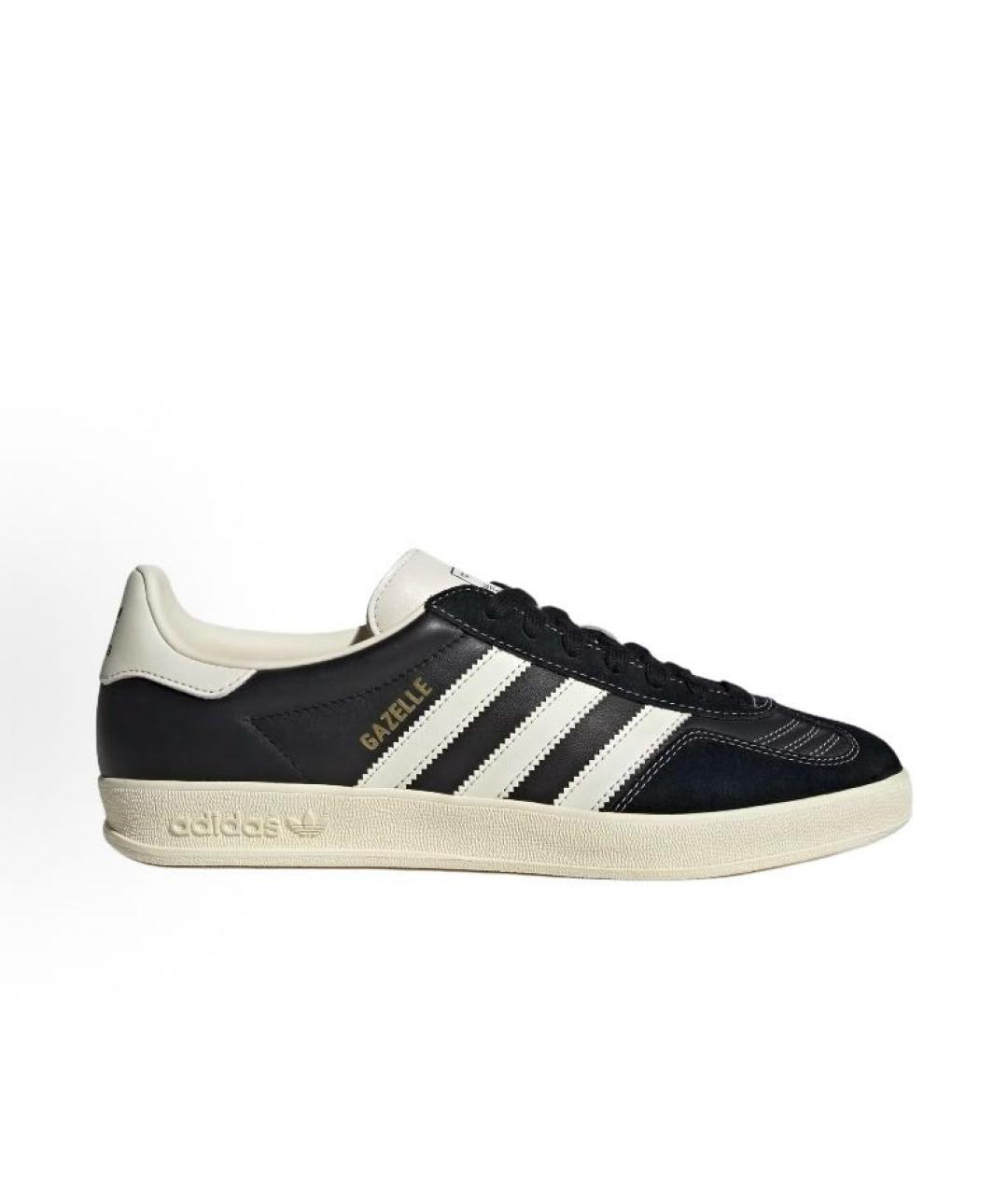 ADIDAS Черные кожаные кроссовки, фото 5