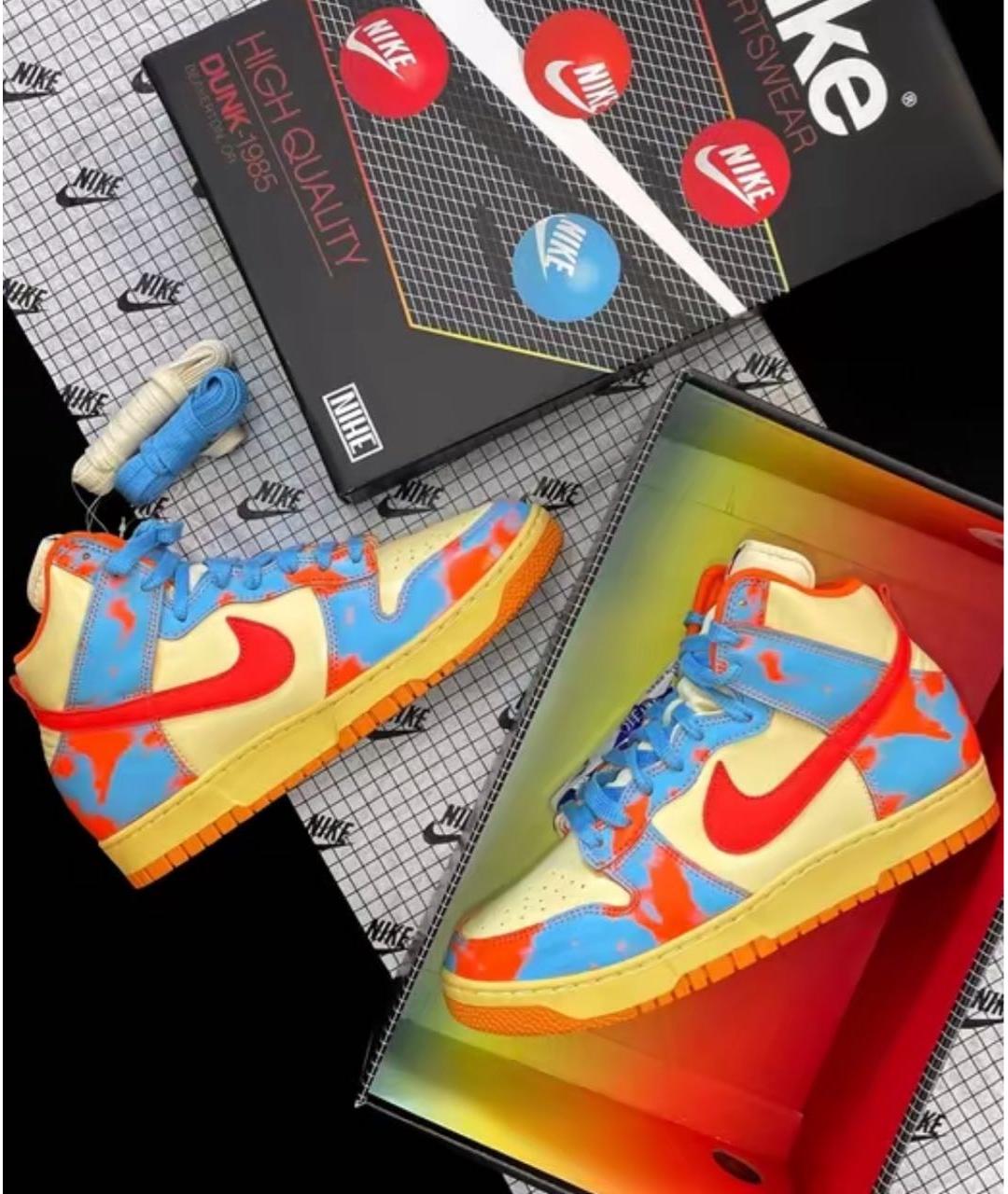 NIKE Мульти кожаные кеды, фото 4