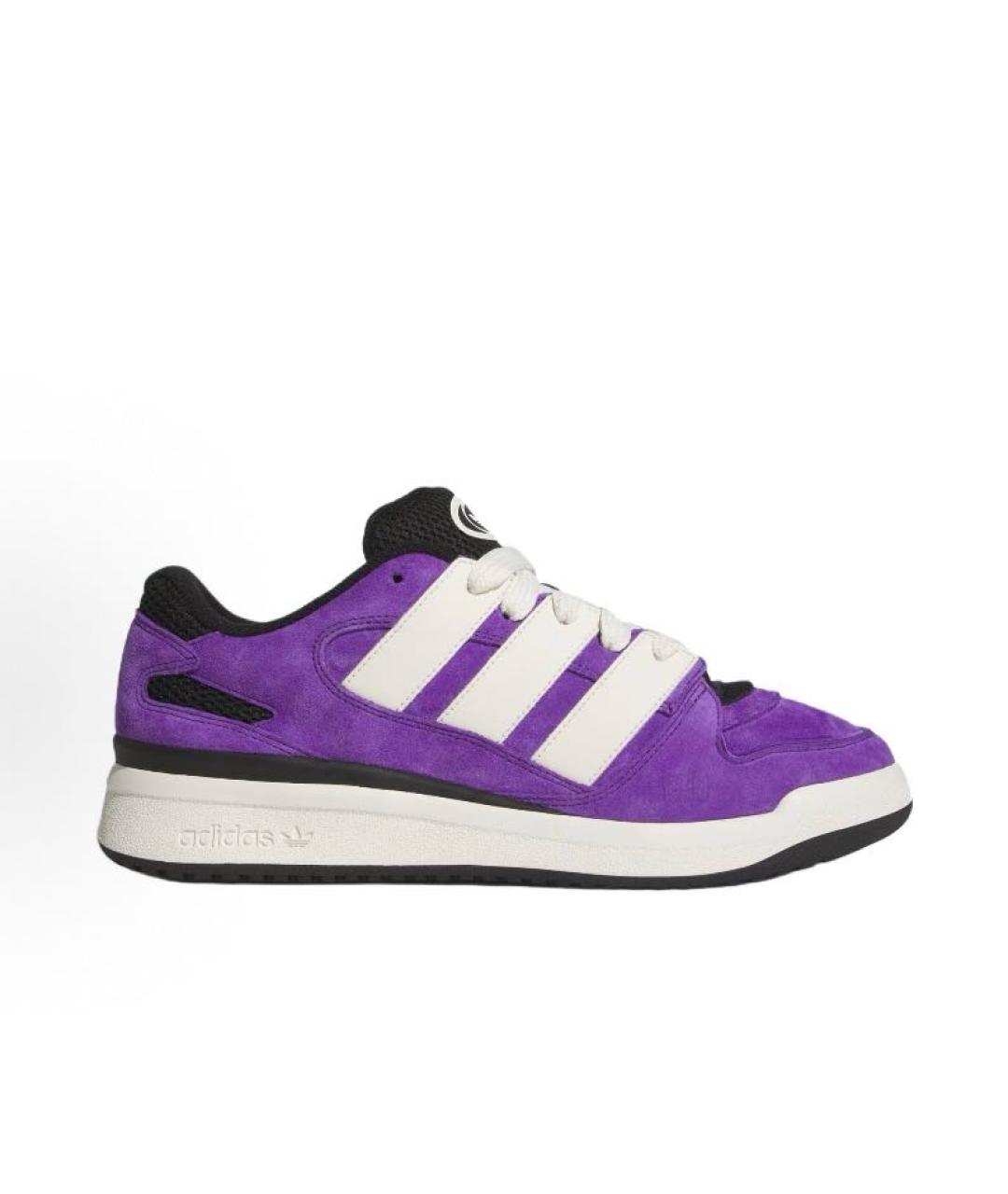 ADIDAS Фиолетовые замшевые кроссовки, фото 5