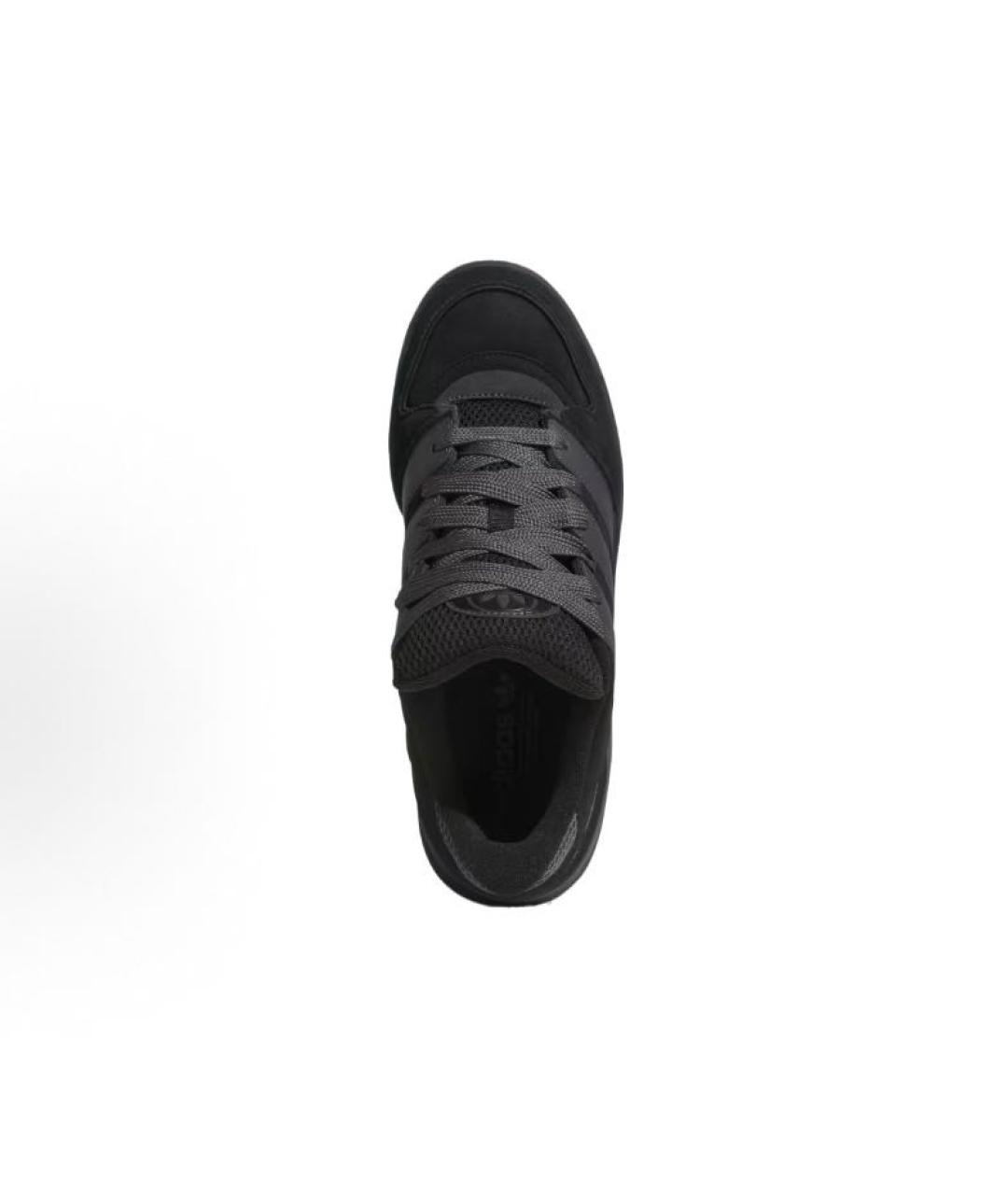 ADIDAS Черные замшевые кроссовки, фото 4