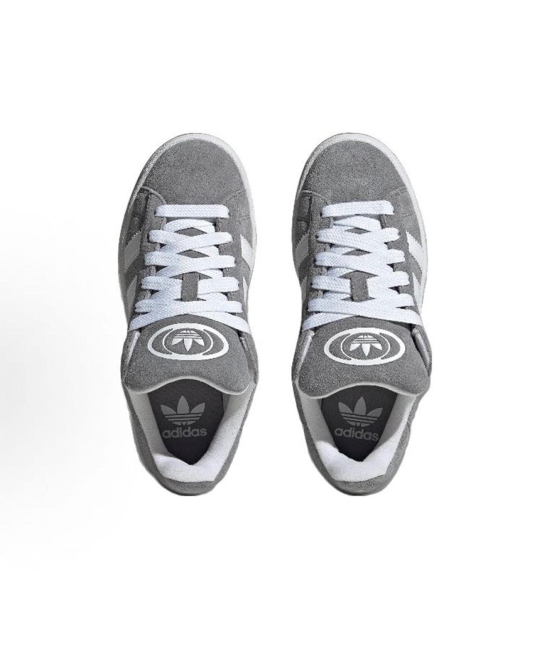 ADIDAS Серые замшевые кроссовки, фото 4