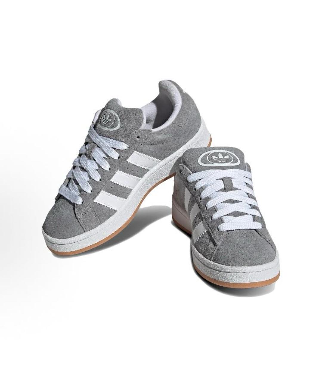 ADIDAS Серые замшевые кроссовки, фото 2