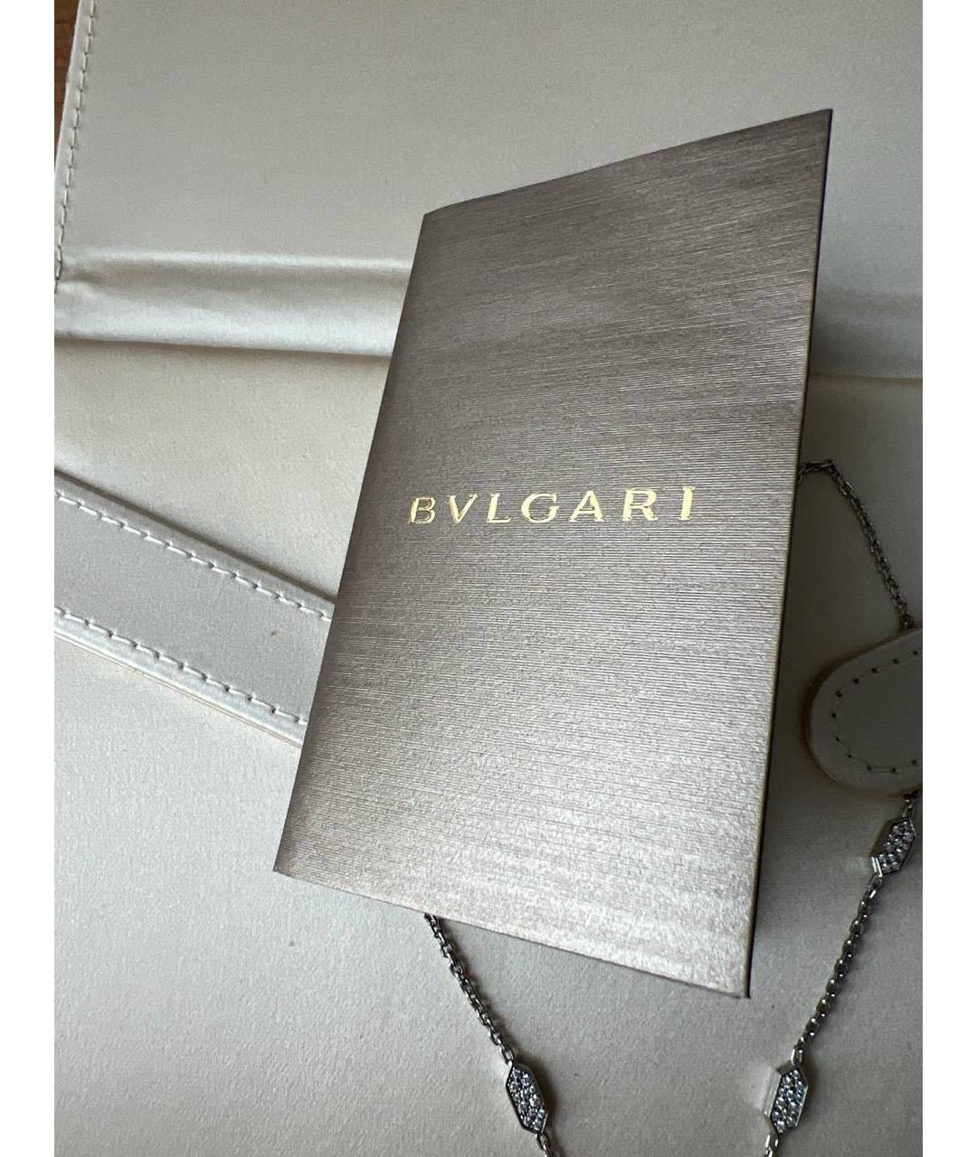 BVLGARI Серебряная подвеска из белого золота, фото 5