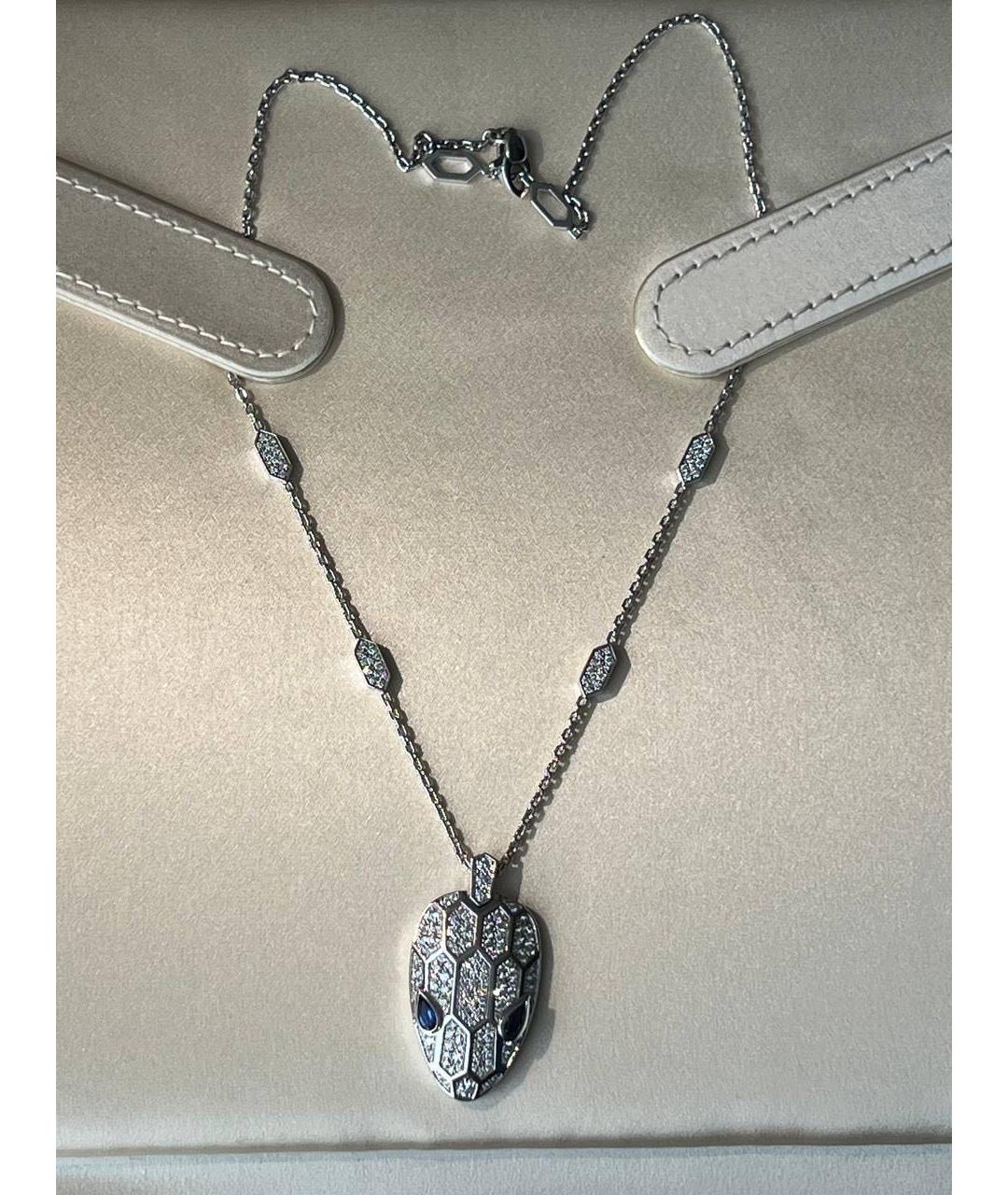 BVLGARI Серебряная подвеска из белого золота, фото 2