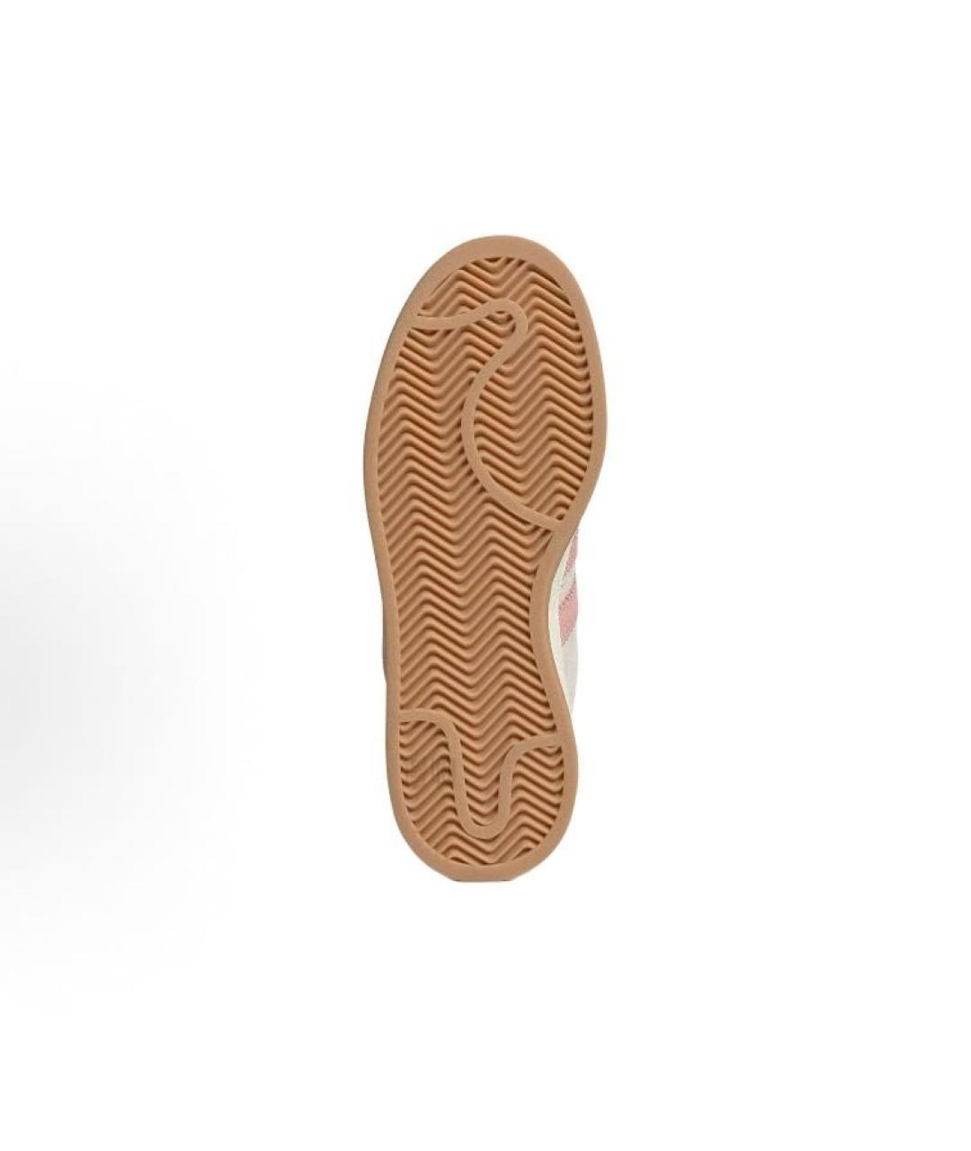 ADIDAS Бежевые замшевые кроссовки, фото 3