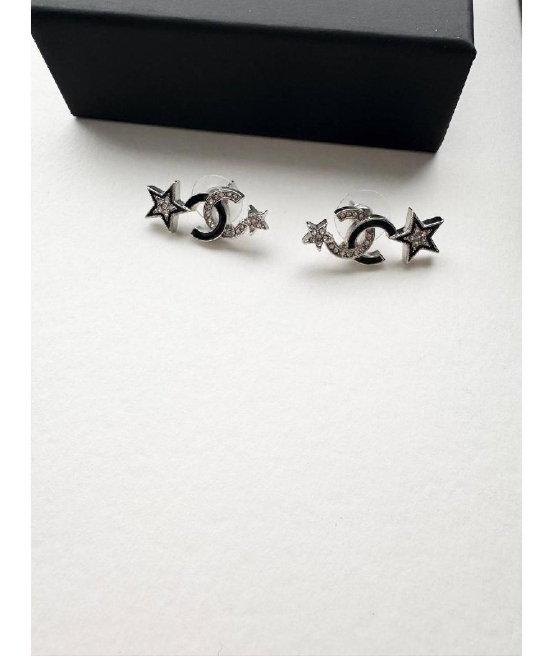 CHANEL Серебряные металлические серьги, фото 7