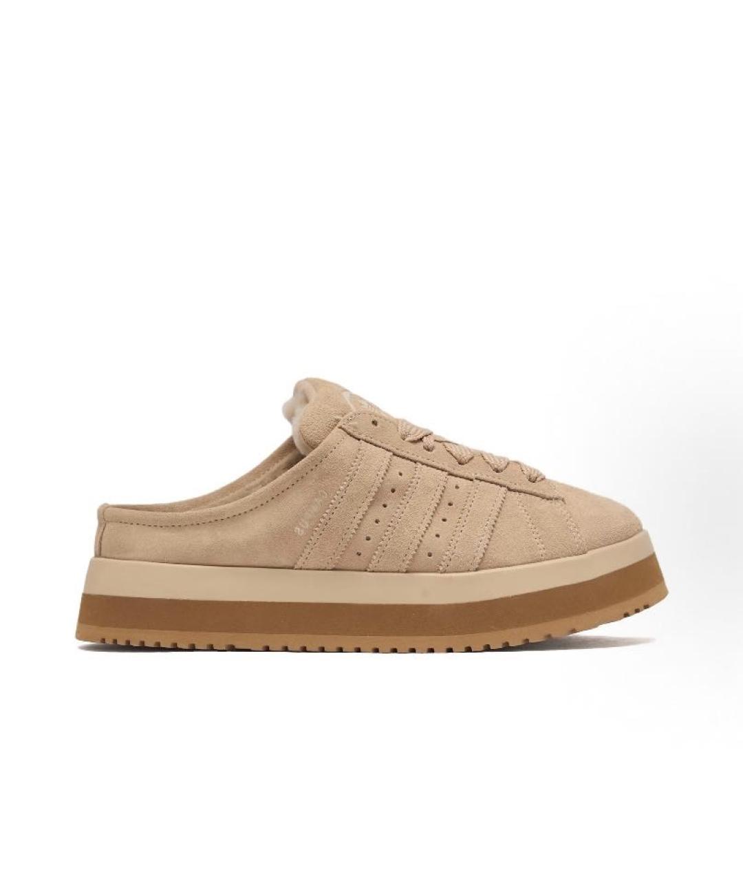 ADIDAS Бежевые замшевые кроссовки, фото 6
