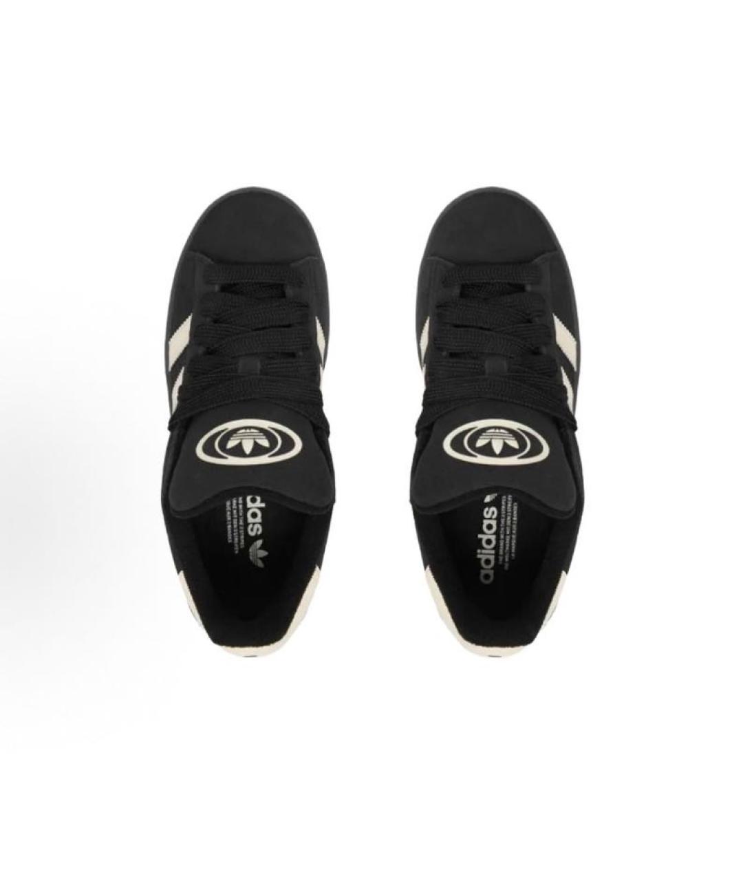 ADIDAS Черные замшевые кроссовки, фото 4