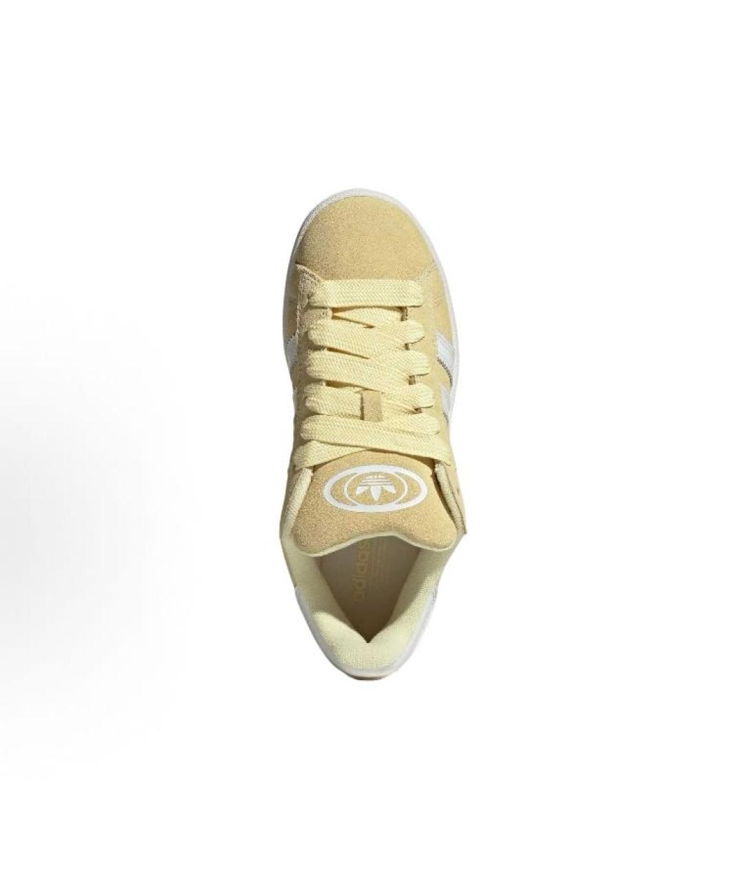 ADIDAS Желтые замшевые кроссовки, фото 4