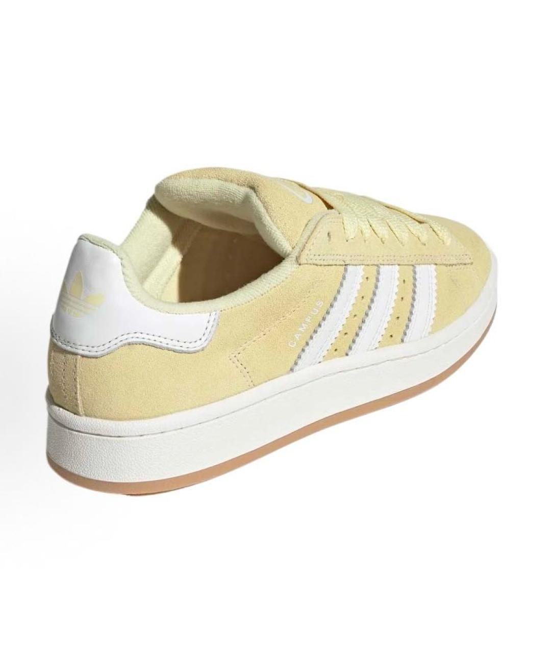 ADIDAS Желтые замшевые кроссовки, фото 5