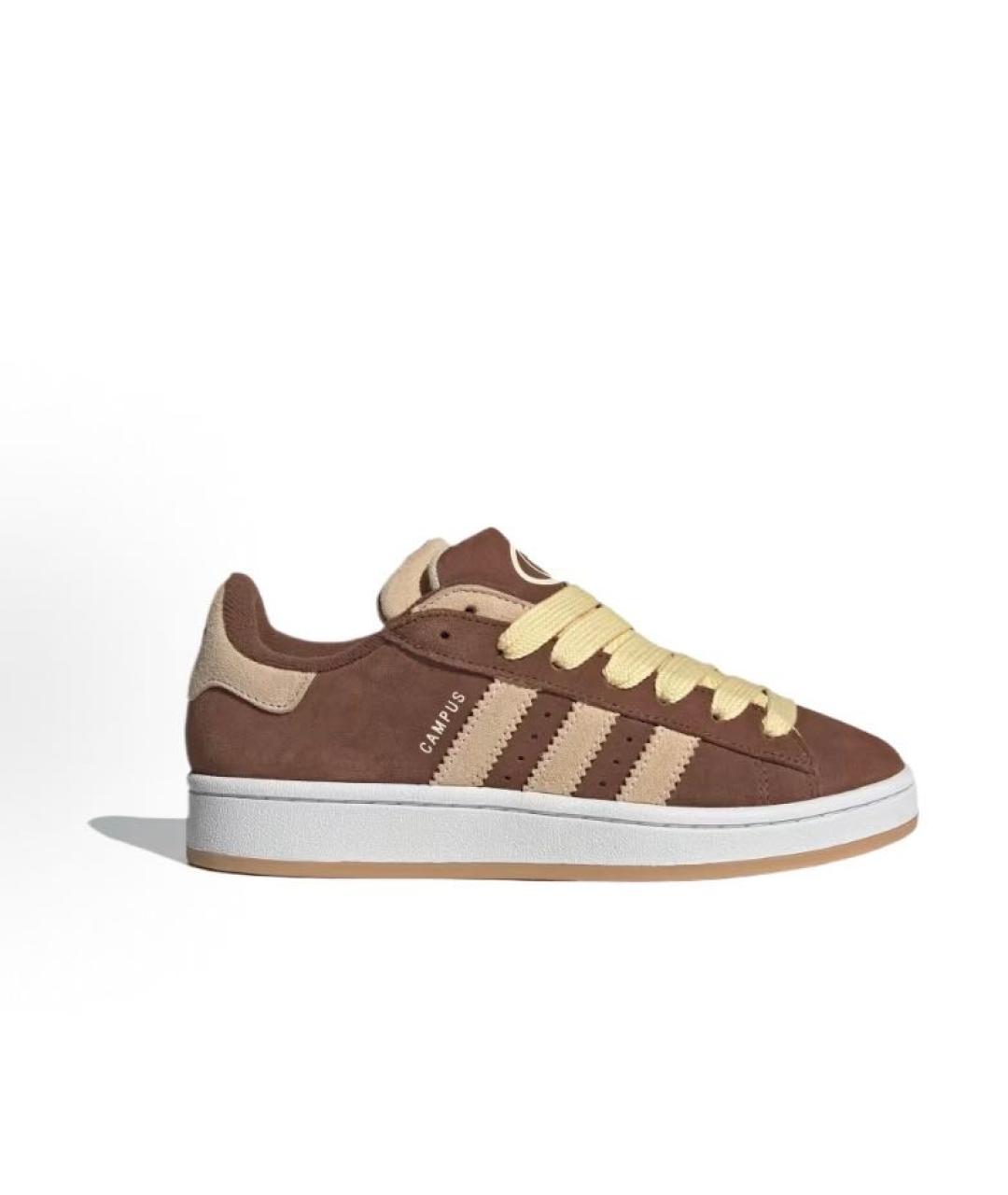 ADIDAS Коричневые замшевые кроссовки, фото 5