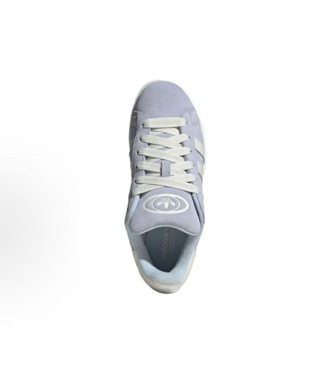 ADIDAS Голубые замшевые кроссовки, фото 4