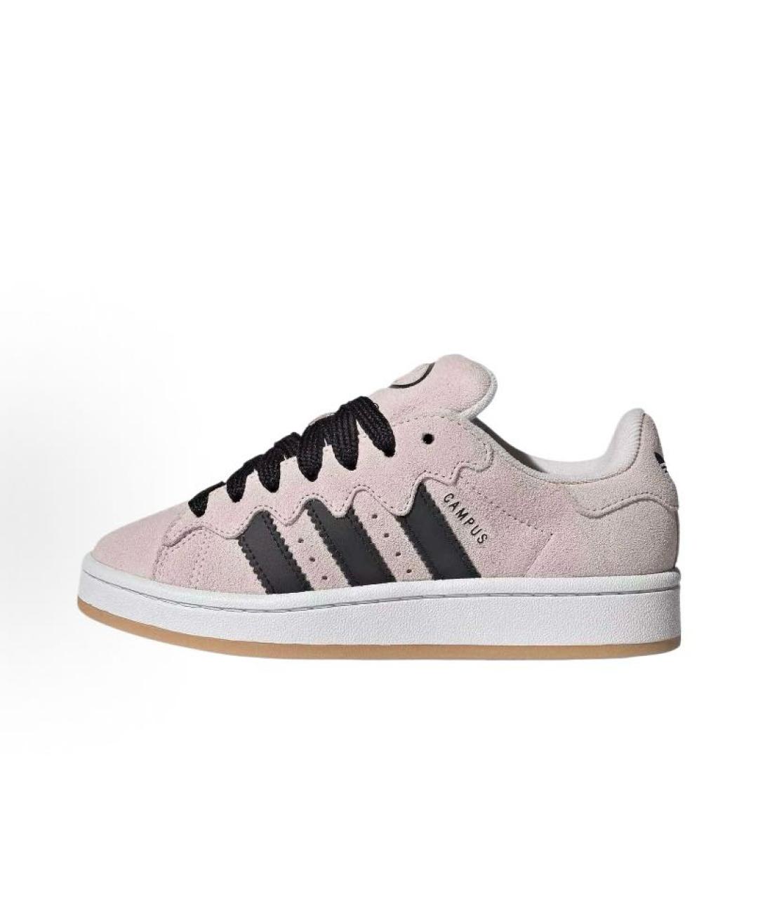 ADIDAS Розовые замшевые кроссовки, фото 2